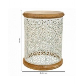 Tavolino da Caffè Alexandra House Living Marrone Metallo Legno di abete Legno MDF 43 x 55 x 43 cm