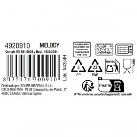 Tazza di caffè e tè La Mediterránea Melody 90 ml (36 Unità)