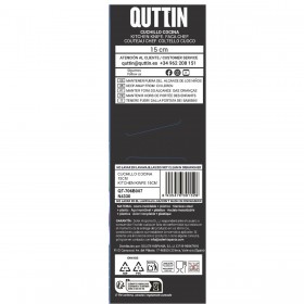 Coltello da Cucina Quttin Laos Nero Argentato 15 cm (36 Unità)