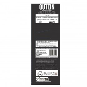 Coltello da Cucina Quttin Laos Nero Argentato 20 cm (24 Unità)