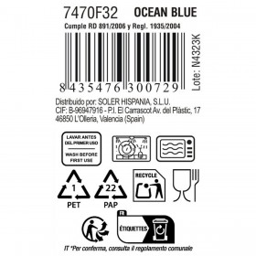 Tazza Mug La Mediterránea Ocean blue 90 ml (36 Unità)