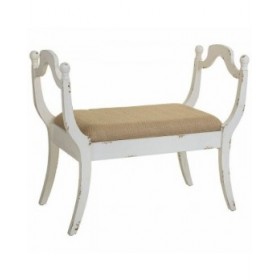 Panca Alexandra House Living Bianco Spugna Legno di abete Legno MDF 45 x 78 x 90 cm