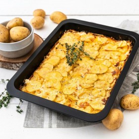 Vassoio da Forno Quttin Rettangolare 34 x 24 cm 42 x 29 cm (2 Pezzi) (6 Unità)