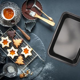 Vassoio da Forno Quttin Rettangolare 34 x 24 cm 42 x 29 cm (2 Pezzi) (6 Unità)