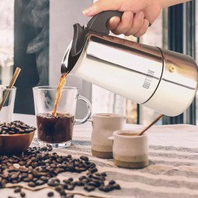 Caffettiera Italiana Quttin 4 Tazze (6 Unità)