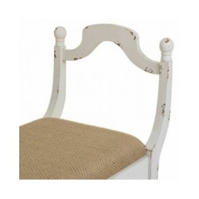 Panca Alexandra House Living Bianco Spugna Legno di abete Legno MDF 45 x 78 x 90 cm