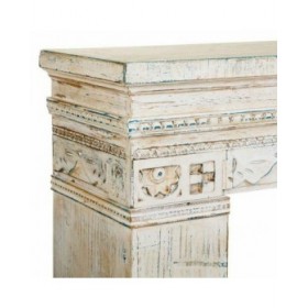 Cornici camini Alexandra House Living Bianco Legno di abete Legno MDF 30 x 110 x 100 cm