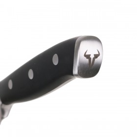 Coltello Spelucchino Quttin Bull Nero Argentato Acciaio inossidabile 9 cm (4 Unità)