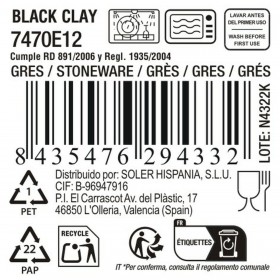 Ciotola La Mediterránea Black clay
