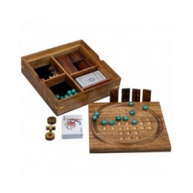 Set di giochi tradizionali Alexandra House Living Marrone 23 x 5 x 23 cm 5 in 1
