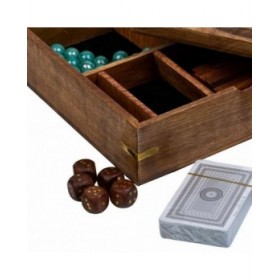 Set di giochi tradizionali Alexandra House Living Marrone 23 x 5 x 23 cm 5 in 1