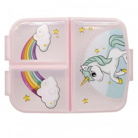 Portapranzo con Scompartimento per Posate Stor Unicorn Rainbow (6,7 x 16,5 x 19,5 cm)