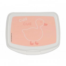 Contenitore per Sandwich Safta Patito Rosa Poliuretano 17 x 6 x 14 cm