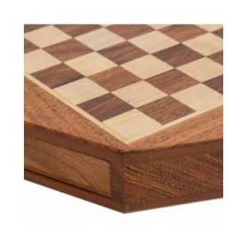 Scacchi Alexandra House Living Marrone Legno di acacia 22 x 5 x 22 cm Magnetico