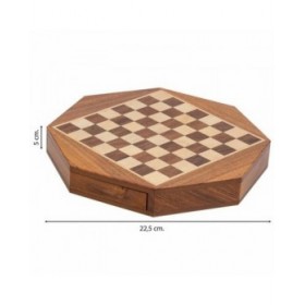 Scacchi Alexandra House Living Marrone Legno di acacia 22 x 5 x 22 cm Magnetico