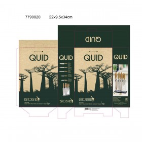 Set di Coltelli da Cucina con Supporto Quid Baobab (5 pcs) Marrone Metallo
