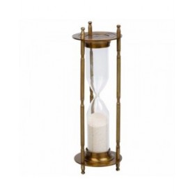 Clessidra Alexandra House Living Marrone Alluminio 10 x 30 x 10 cm