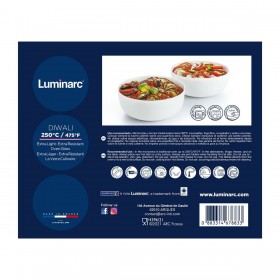 Teglia da Cucina Luminarc N7648 Bianco Vetro 3 Pezzi (3 pcs)