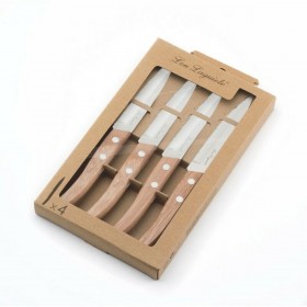 Set di Coltelli Amefa 497511NT01PK4 Marrone Metallo 4 Pezzi 21,5 cm (4 Unità)