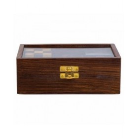 Puzzle Alexandra House Living Marrone Vetro Legno di acacia 12 x 6 x 17 cm 6 Pezzi
