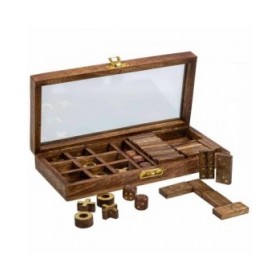 Set di giochi tradizionali Alexandra House Living Marrone 13 x 4 x 28 cm 3 in 1