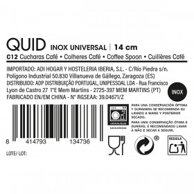 Cucchiaio da Caffè Quid Inox Universal Metallo (12 Unità)