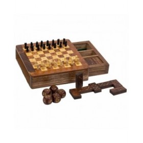 Set di giochi tradizionali Alexandra House Living Marrone 16 x 3 x 15 cm 3 in 1