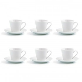 Set di Tazze da Caffè Quid Revova (12 pcs) Ceramica Trasparente 6 Unità (9 cl)
