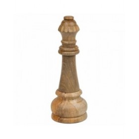 Statua Decorativa Alexandra House Living Marrone Legno di mango Scacchi 14 x 36 x 14 cm