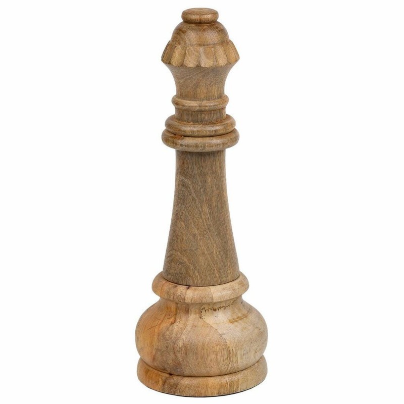 Statua Decorativa Alexandra House Living Marrone Legno di mango Scacchi 14 x 36 x 14 cm