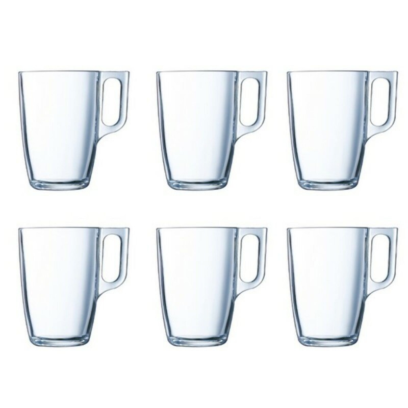 Set di Tazze Luminarc Nuevo Trasparente Vetro 320 ml (6 Pezzi)