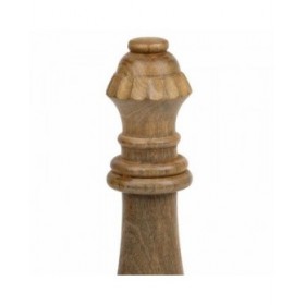 Statua Decorativa Alexandra House Living Marrone Legno di mango Scacchi 14 x 36 x 14 cm