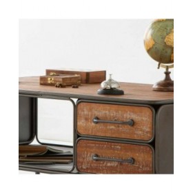 Citofono Alexandra House Living Alluminio Legno di mango 13 x 10 x 13 cm
