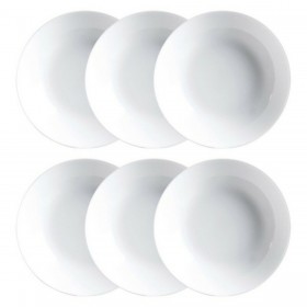 Set di piatti Luminarc Diwali 6 pcs Bianco Vetro
