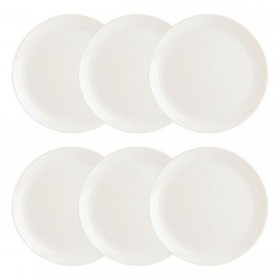 Set di piatti Luminarc Diwali 6 Unità Bianco Vetro (Ø 27 cm)