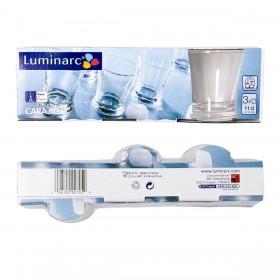 Bicchierino Luminarc Carajillo Trasparente Vetro 110 ml 3 Pezzi