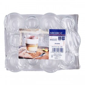 Set di piatti Arcoroc Restaurant Caffè Bianco Vetro 6 Pezzi