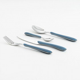 Posate Amefa Eclat Blu Marino Metallo (24 pcs)