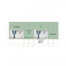 Calice per vino Bidasoa Ikonic Azzurro 240 ml 6 Pezzi