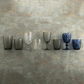 Set di Bicchieri Bidasoa Ikonic Grigio Vetro 350 ml 6 Pezzi
