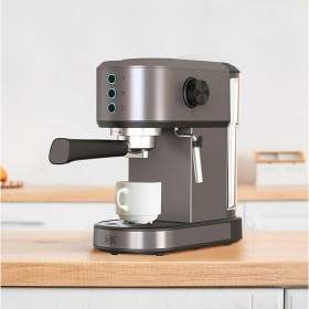 Caffettiera Express a Leva Black & Decker BXCO1350E Argentato 1350 W