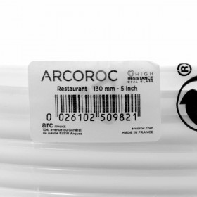 Set di piatti Arcoroc 22522 Bianco Vetro 23,5 cm (6 uds)