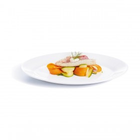 Vassoio Arcoroc Bianco Vetro (6 uds) ( Ø 29 cm)