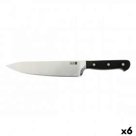 Coltello da chef Quid Professional Inox Chef Black Nero Metallo 20 cm (Pack 6x)