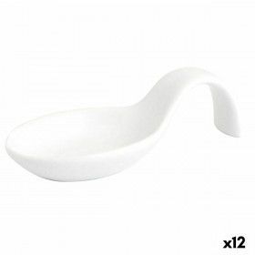 Set di Degustazione Quid Chef Bianco Ceramica 10 x 5 cm (12 Unità)