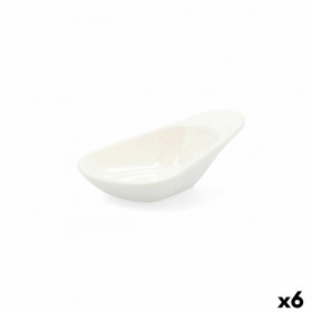 Vassoio per aperitivi Quid Select Bianco Ceramica 10,5 cm (6 Unità) (Pack 6x)