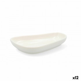 Vassoio per aperitivi Quid Select Bianco Ceramica Irregolare (12 Unità) (Pack 12x)