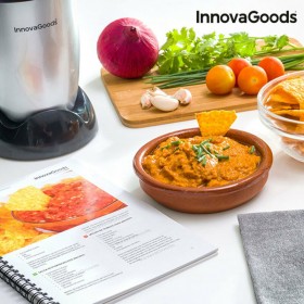 Frullatore Sbattitore con Bicchiere e Ricettario One Touch InnovaGoods 250W Grigio