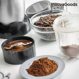 Frullatore Sbattitore con Bicchiere e Ricettario One Touch InnovaGoods 250W Grigio