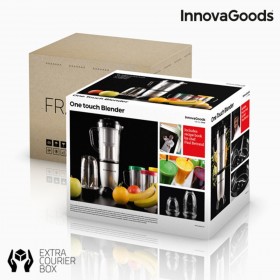 Frullatore Sbattitore con Bicchiere e Ricettario One Touch InnovaGoods 250W Grigio